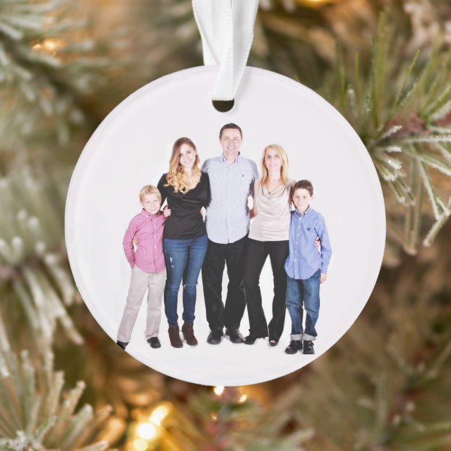 Custom Family Foto Weihnachten Ornament (Baum)