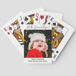 Custom Family Foto Weihnachts Party Game Spielkarten
