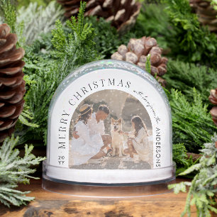 Custom Family Foto Weihnachts-Schneeglobe   Schneekugeln
