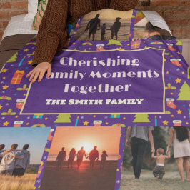 Custom Family Foto Weihnachtsgeschenke für Tochter Sherpadecke