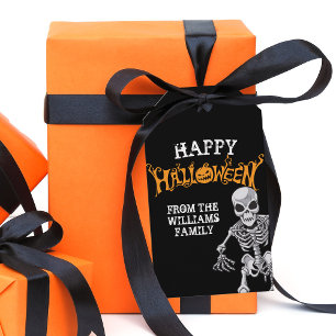 Custom Family Halloween Annual Party Skelett Geschenkanhänger