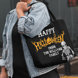 Custom Family Halloween Annual Party Skelett Tasche