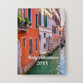 Custom Family Italy Trip Photo Button