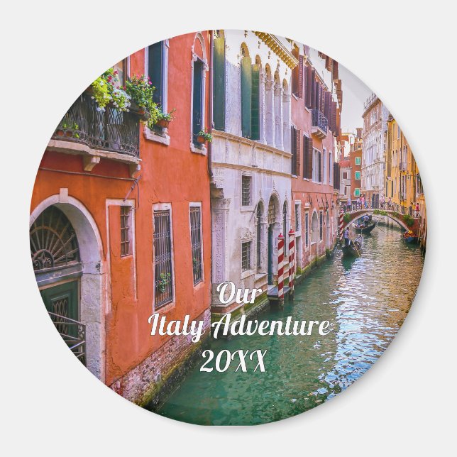 Custom Family Italy Trip Photo  Magnet (Vorne)