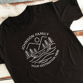 Custom Family Lake Camping Vacacation Group Matchi T-Shirt