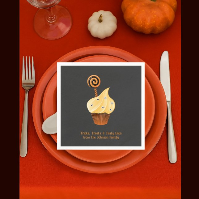 Custom Family Name Halloween Napkins Serviette (Von Creator hochgeladen)