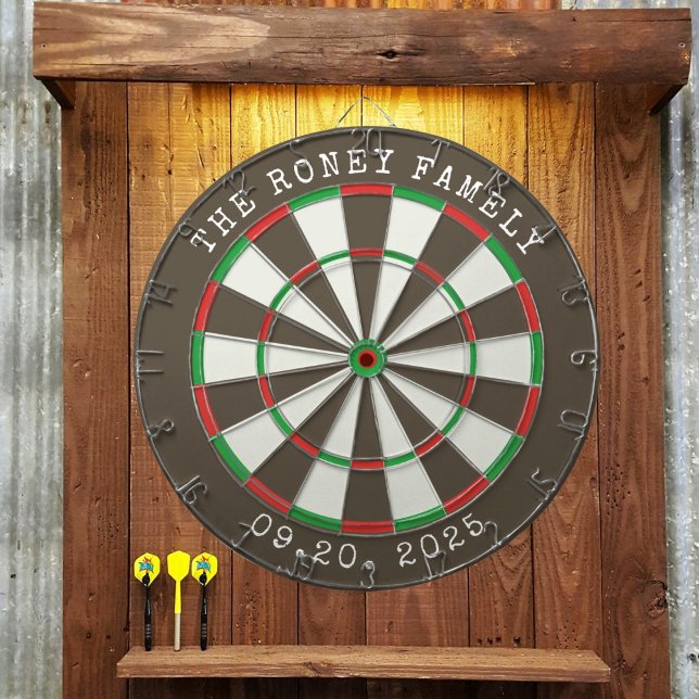 Custom Family Name Personalized Dartboards Dartscheibe (Von Creator hochgeladen)