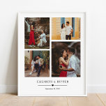 Custom Family oder Wedple 4 Foto Collage Poster<br><div class="desc">Dieses Design gedruckt Add Your Own Custom Family oder Wedding Couple 4 Foto Collage Poster,  das mit Ihrem Text angepasst werden kann. Bitte klicken Sie auf den Button "Anpassen" und verwenden Sie unser Design-Tool,  um diese Vorlage zu ändern. Karo im Grafikdesign-Store für andere Produkte,  die diesem Design entsprechen!</div>