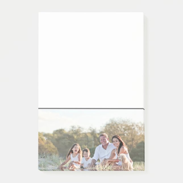 Custom family photo add photo stylish personalized post-it klebezettel (Vorderseite)