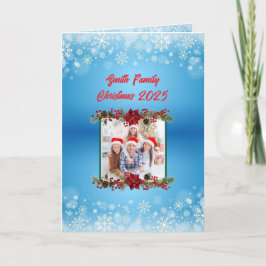 Custom Family Photo Christmas Card Karte