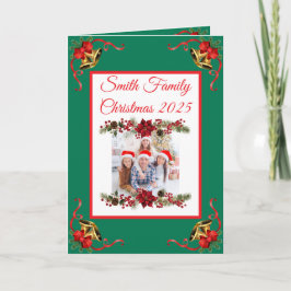 Custom Family Photo Christmas Card Karte