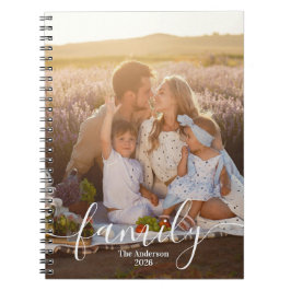 Custom Family Photo – Personalized Last Name Notizblock