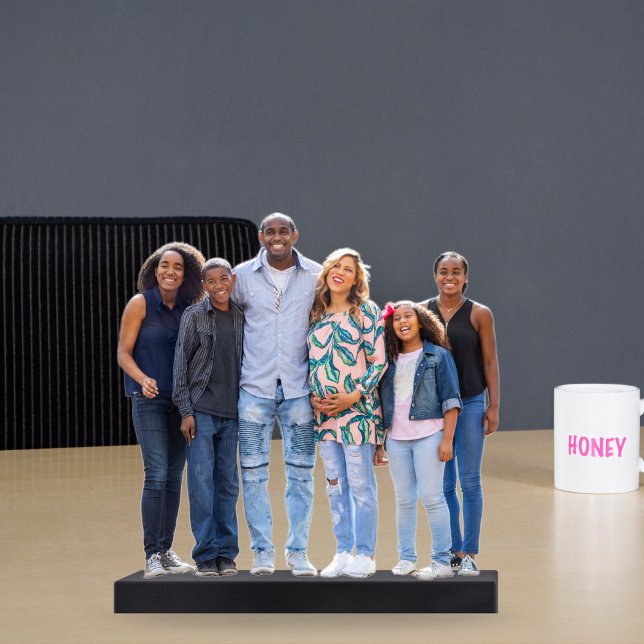 Custom Family Photo Sculpture Cutout Freistehende Fotoskulptur (Von Creator hochgeladen)