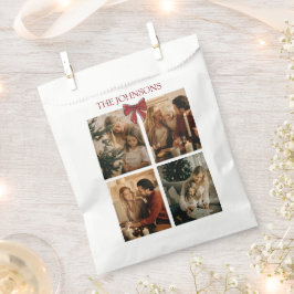 Custom Family Photos Christmas Photos Favor Bags Geschenktütchen