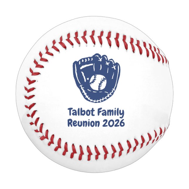 Custom Family Reunion Baseball (Vorderseite Links)