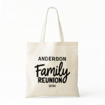 Custom Family Reunion Name & Date Modern Script