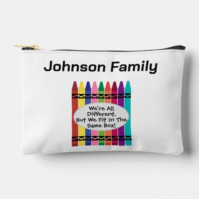 Custom Family Reunion Small Accessory Pouch  Zubehörtasche (Vorderseite)
