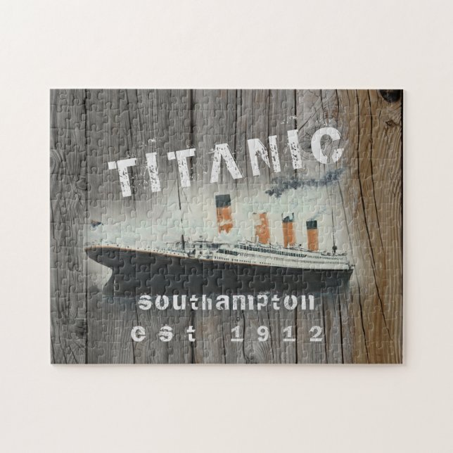 Custom Family Rustic Driftwood Titanic (Horizontal)