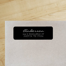 Custom Family Script | Black | Return Address