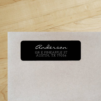 Custom Family Script | Black | Return Address