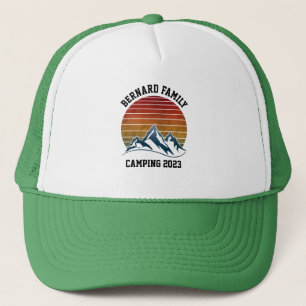 CUSTOM FAMILY WIEDERSEHEN CAMPING SUNSET BERGREISE TRUCKERKAPPE