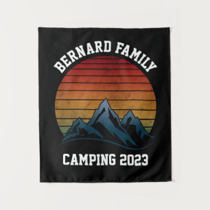 CUSTOM FAMILY WIEDERSEHEN CAMPING SUNSET BERGREISE WANDTEPPICH