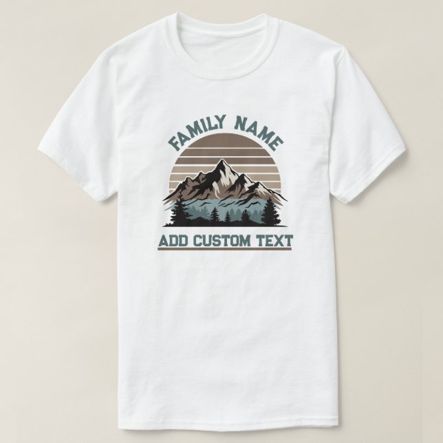 Custom Family Wiedersehen Mountain Road Trip Campi T-Shirt (Design vorne)