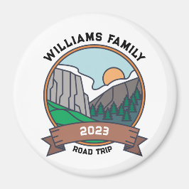 Custom Family Wiedersehen Road Trip Mountain Magnet