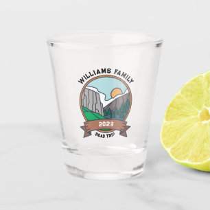 Custom Family Wiedersehen Road Trip Mountain Schnapsglas
