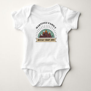 Custom Family Wiedersehen Road Trip Mountain Sun Baby Strampler