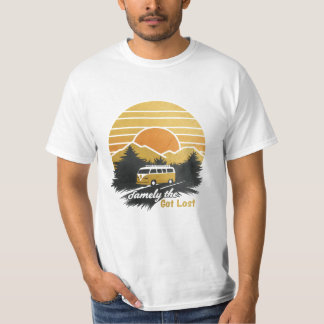 Custom Family Wiedersehen Road Trip Mountain Sunse T-Shirt