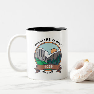 Custom Family Wiedersehen Road Trip Mountain Zweifarbige Tasse