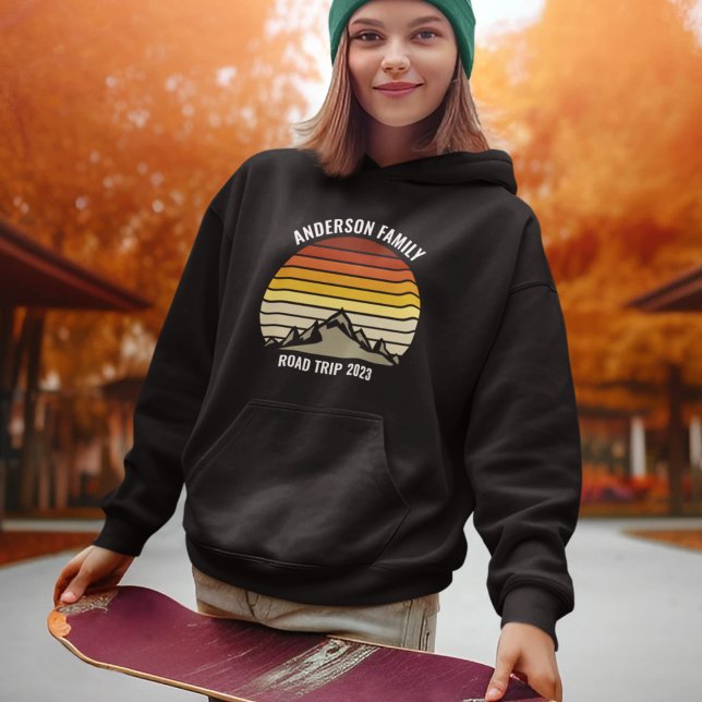 Custom Family Wiedersehen Sunset Mountain Road Tri Hoodie (Von Creator hochgeladen)