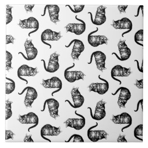 CUSTOM-FARBE der Cheshire Cat Alice im Wunderland Fliese