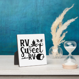 CUSTOM FARBE RV Sweet RV Camping Fotoplatte