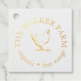 Custom Farm Business Promotional Logo  Geschenkanhänger