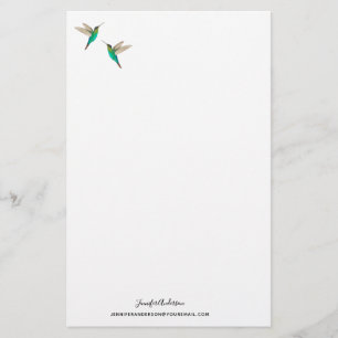 Custom Fiery-throated Hummingbirds Briefpapier