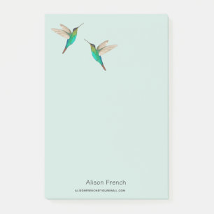 Custom Fiery-throated Hummingbirds Notepad Post-it Klebezettel
