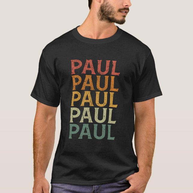 Custom First Name Paul T-Shirt (Vorderseite)