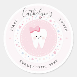 Custom First Tooth Baby Meilenstein Sticker