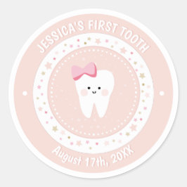 Custom First Tooth Baby Meilenstein Sticker