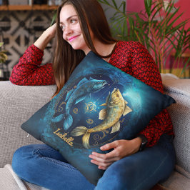 Custom Fisces Zodiac Horoscope Fantasy Sun Sign Kissen