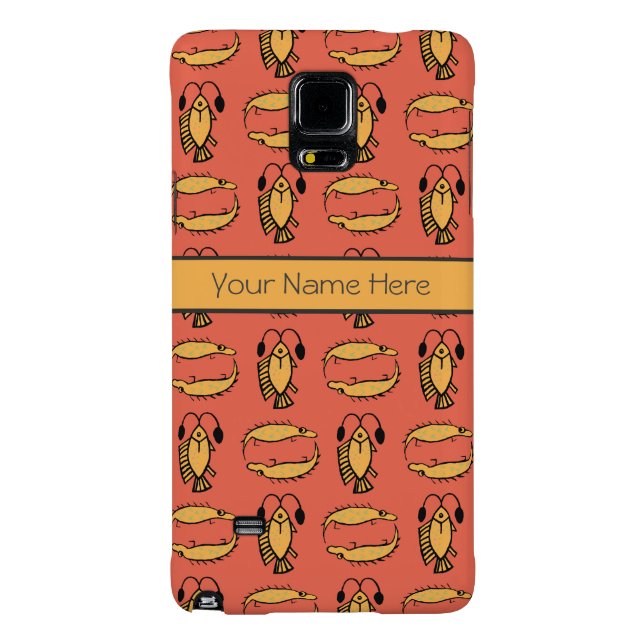 Custom Fish Crocodile Ägyptisch Stamm Rot Gelb Case-Mate iPhone Hülle (Rückseite)