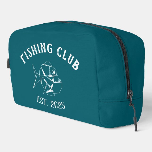 Custom Fishing Club Waschbeutel (Rechte Ecke)