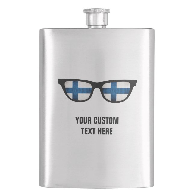 Custom-Flask finnischen Shades Flachmann (Vorderseite)