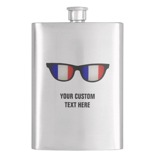 Custom-Flask French Shades Flachmann (Vorderseite)