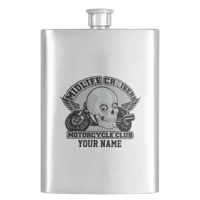 Custom-Flask Midlife Cruisers MC Flachmann (Vorderseite)
