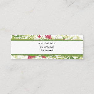 Custom Floral Business Card Mini Visitenkarte