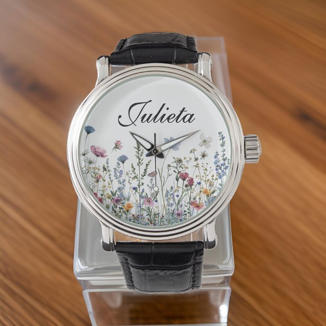 Custom Floral eWatch, Geschenk für sie, Mama, Frau Armbanduhr (floral smartwatch band, graduation gift for her, Christmas gift for women, birthday present for mom)