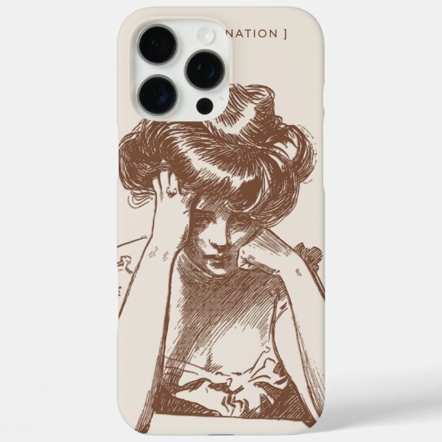 “Custom Floral iPhone 16 Pro Max Case - Elegant Pi (Rückseite)